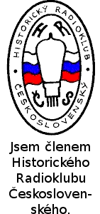 Jsem členem
        Historického Radioklubu Československého.